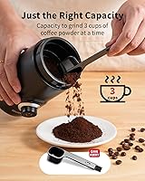 Vista 5 de SHARDOR Electric Super Silent Blade Coffee Grinder, Timed Grind Control Rotary Knob, Adjustable Coarse to Fine for Coffee Beans, Spices & Herbs