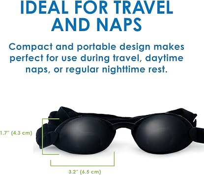 Onyix Silicone Hydrating Sleep Mask, Black | Adjustable, Medical Grade Silicone Mask for Nighttime Dry Eye Relief and Hydration
