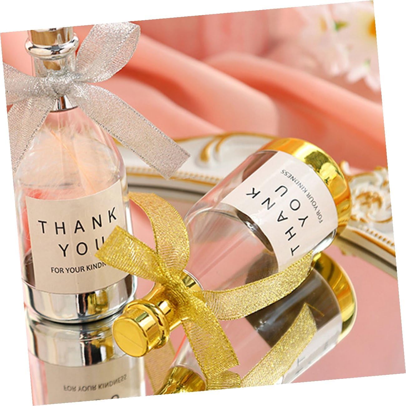 SECFOU 20pcs Sparkling Wine Bottle Shaped Candy Boxes Decorative Candy Containers Gold Large Party Favors for Weddings Birthdays Bridal Shower Packaging
