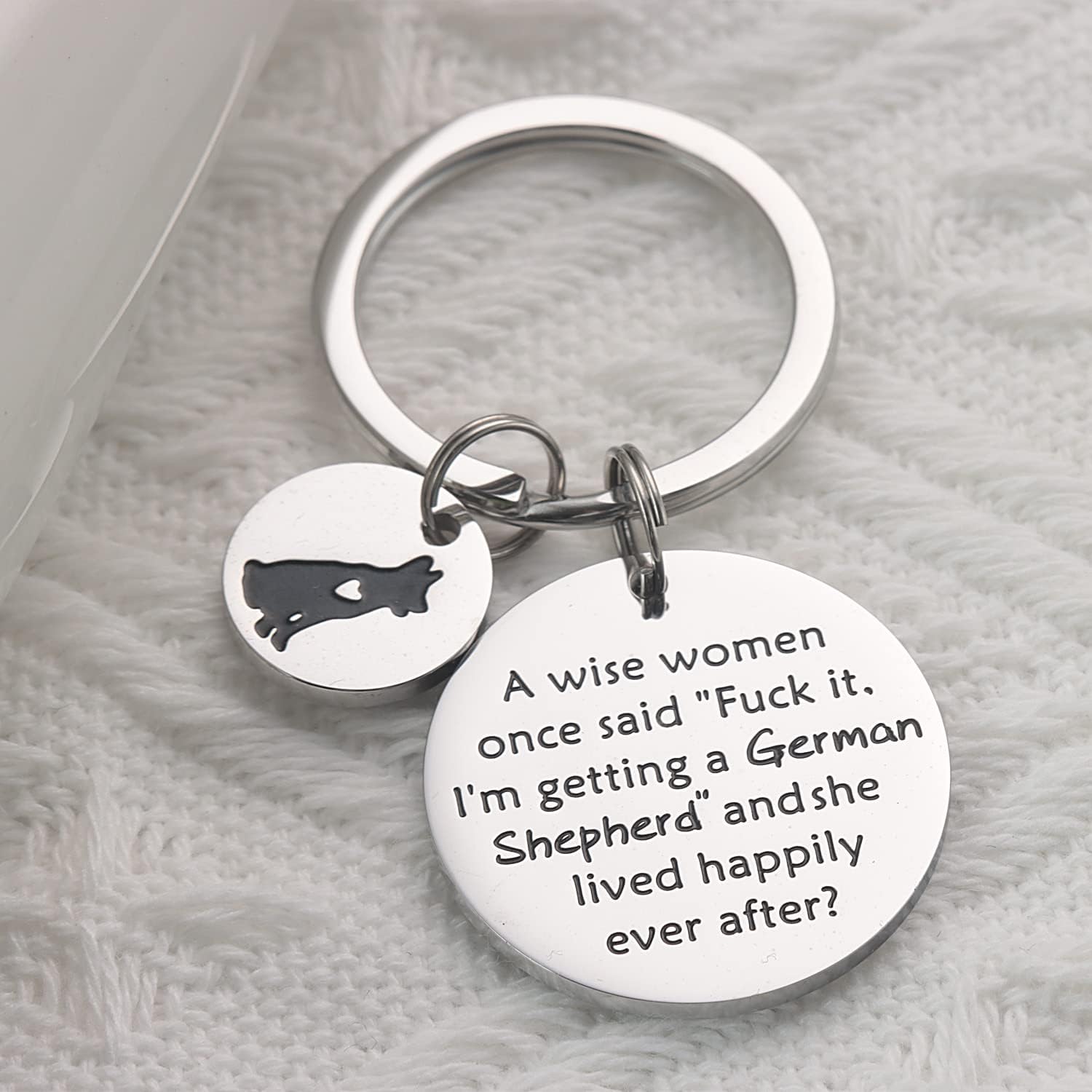 Miniatura 7 de BLABABU JEWELRY Llavero de pastor alemán para mujer, divertido regalo de pastor alemán, regalo de pastor alemán, regalo de pastor alemán, Acero