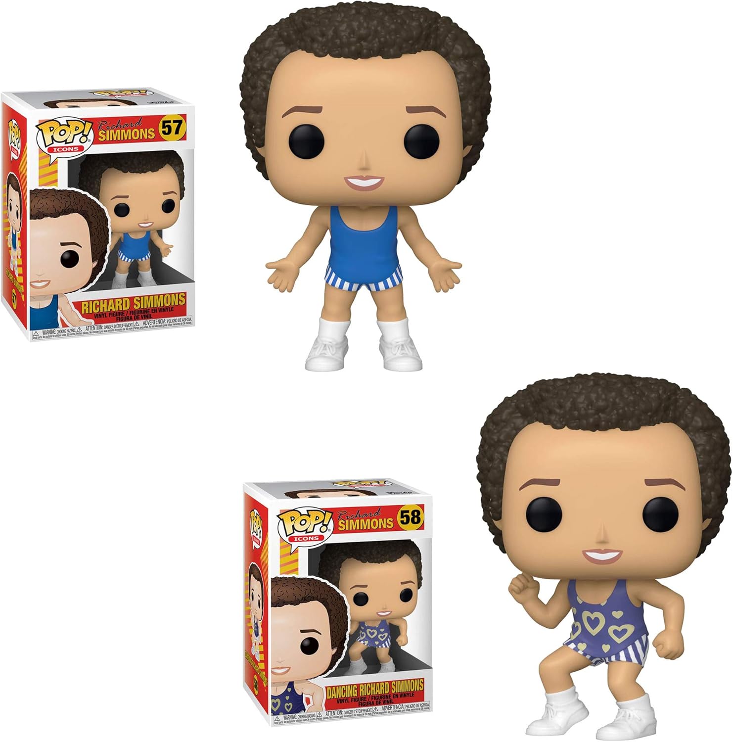 Funko Icons: POP! Icons Collectors Set 3 - Richard Simmons, Dancing Richard Simmons