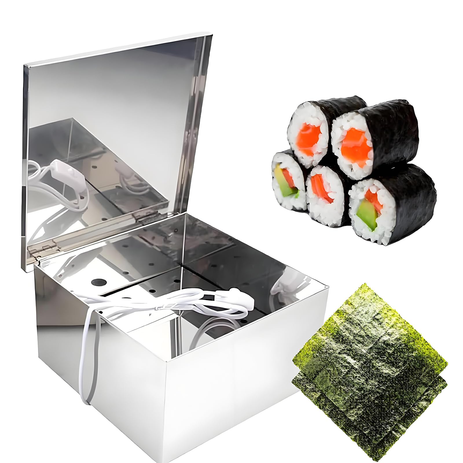 Piekarnik ze stali nierdzewnej z regulowaną temperaturą i równomiernym suszeniem 360°, do chrupiących nori i przygotowywania sushi