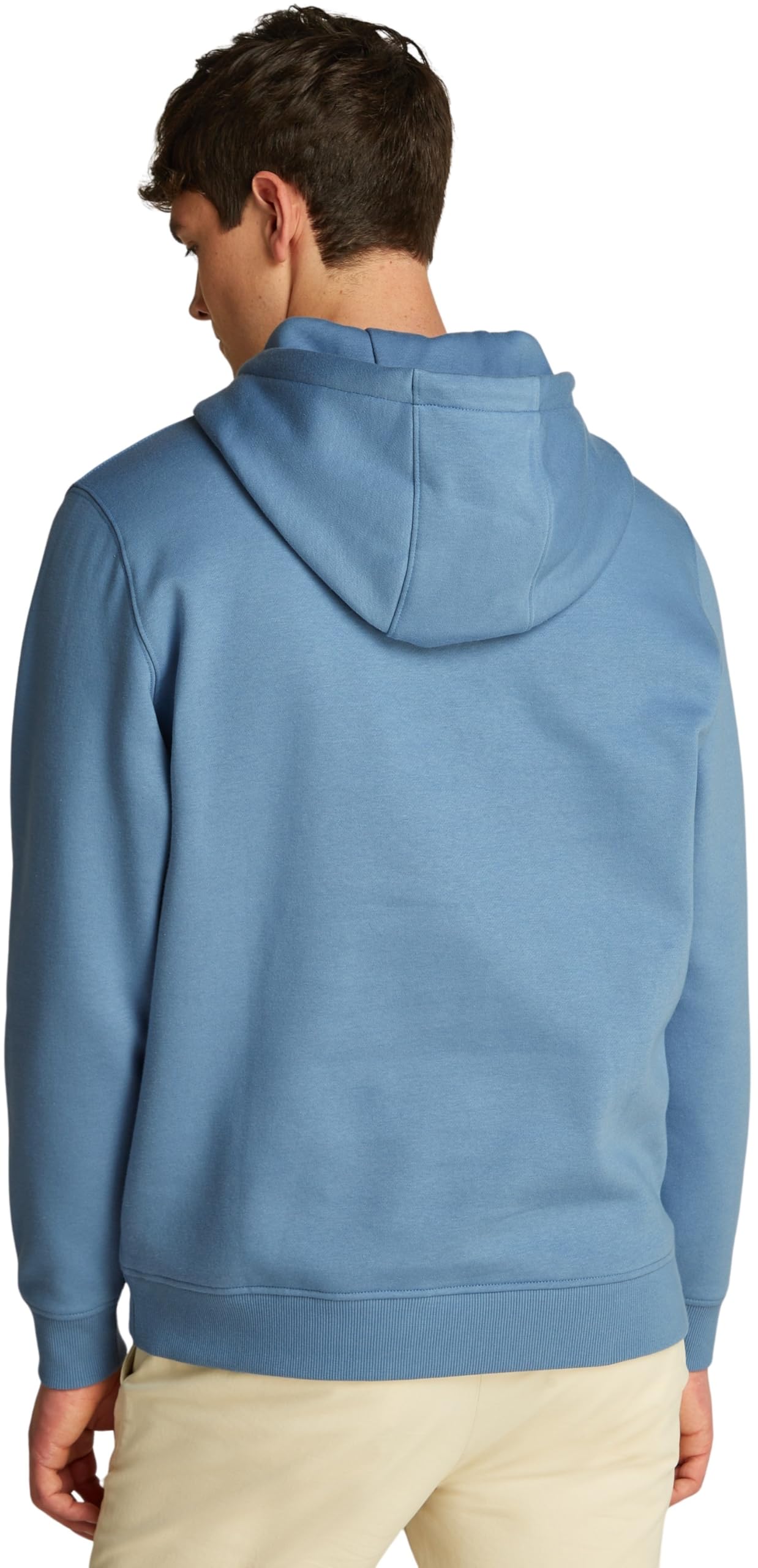 Tommy Jeans Herren Hoodie Regular Fit Flag Fleece mit Kapuze, Blau (Colorado Blue), XS – Ansicht 2