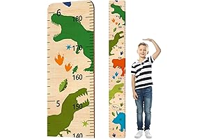 Basumee Dinosaur Growth Chart for Kids Dinosaur Bathroom Decor