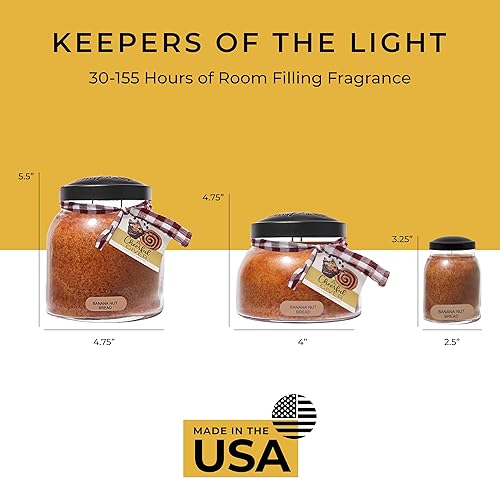 Miniatura 6 de A Cheerful Giver - Pan de nueces de plátano - Tarro de vela perfumado de Papa de 34 onzas con tapa - Keepers of the Light - 155 horas de tiempo de