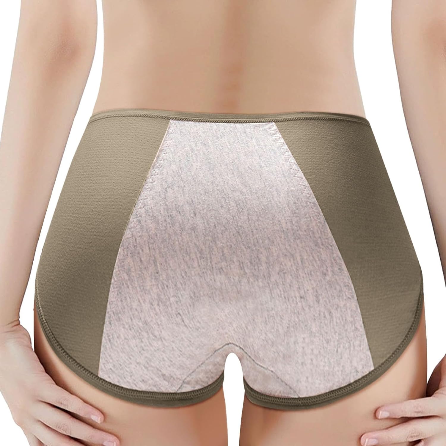 Leak Proof Panties For Women Full Coverage Stretchy High Waisted Thin Briefs Lightweight Plus Size Seamless Elastic Tangas