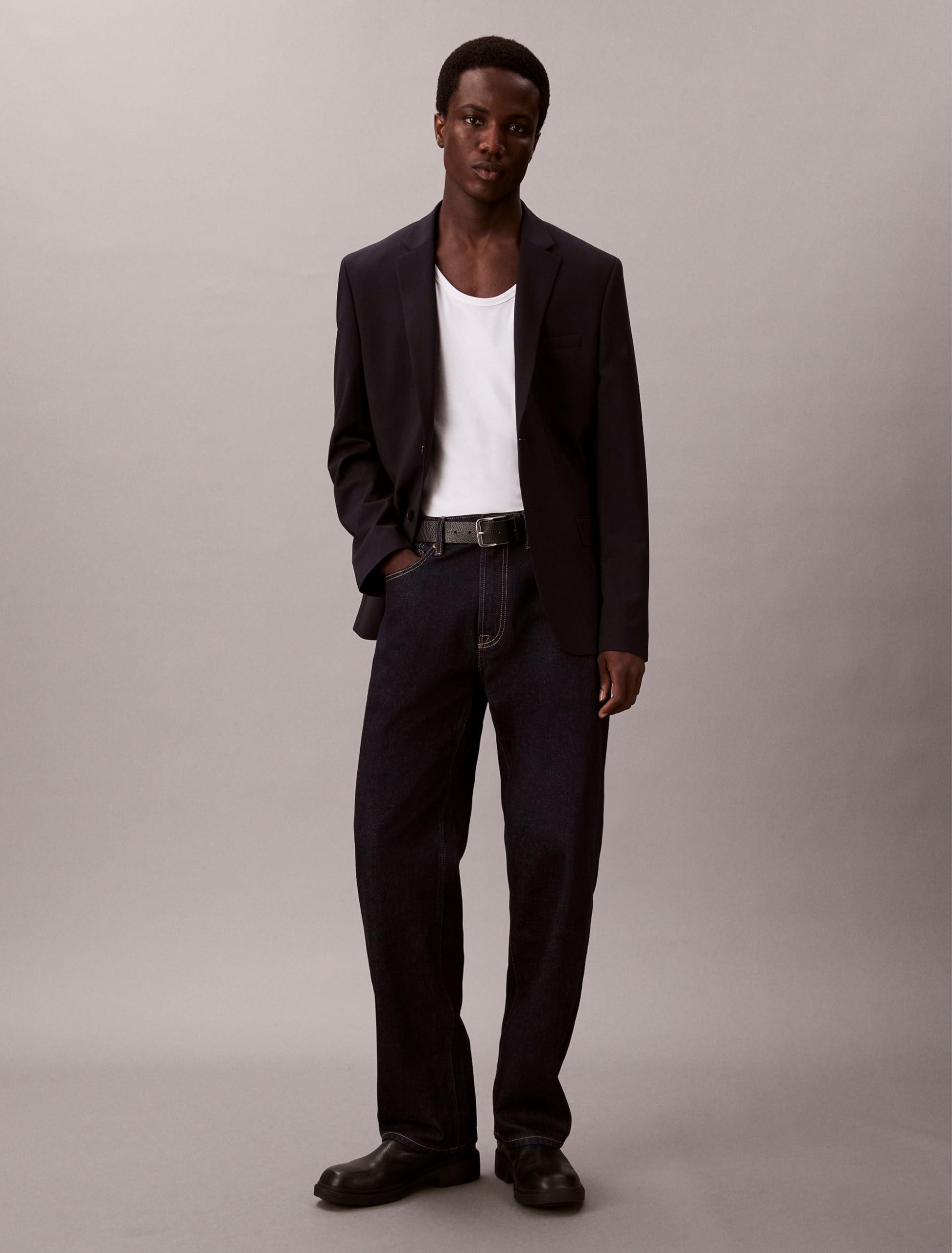 Erkek 90s Straight CK Classic Rinse Jeans