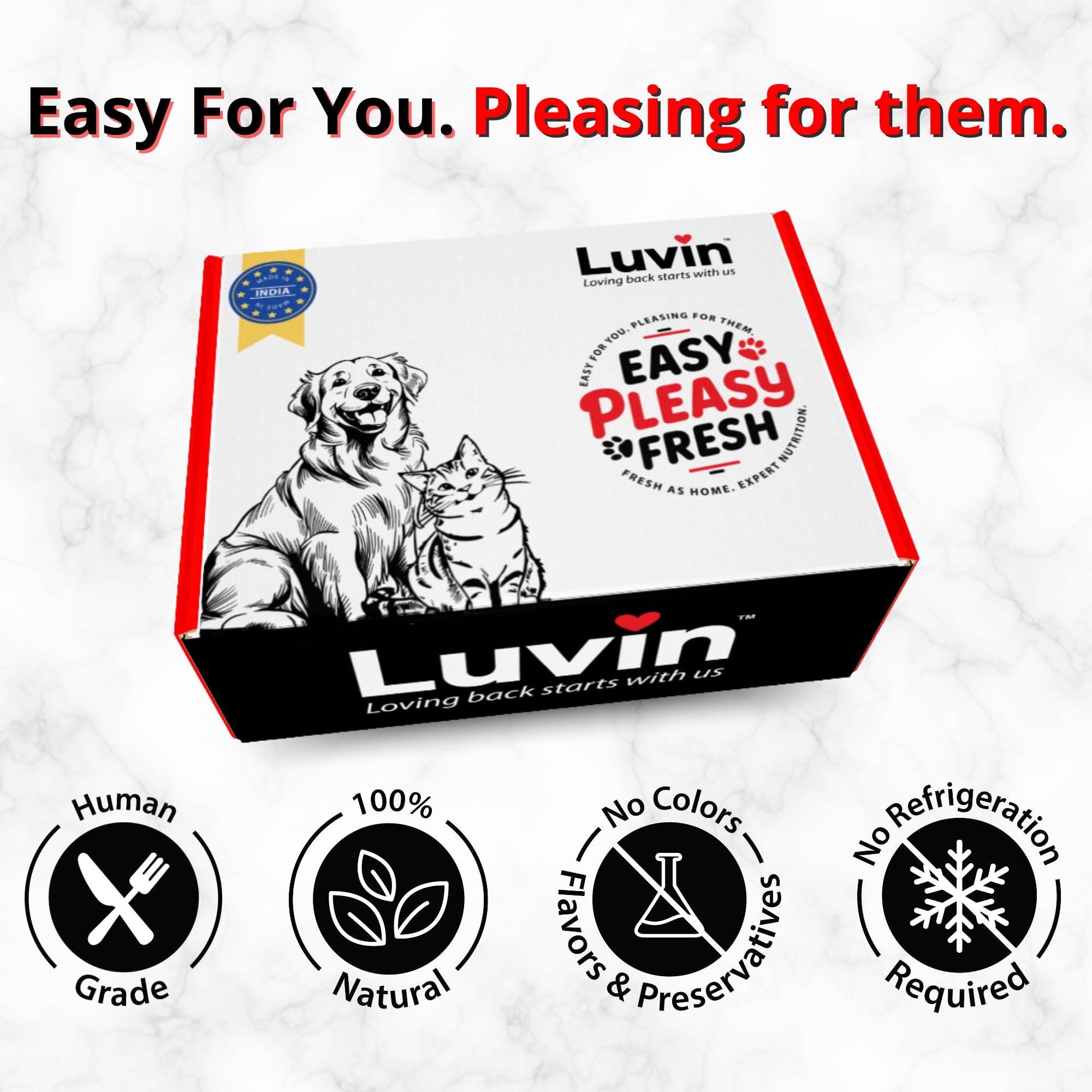 Luvin Chicken Bone Broth for Dogs - 80ml (Pack of 6) | No Added Colors, Flavors or Preservatives | Human Grade | Dog Wet Food Topper 1