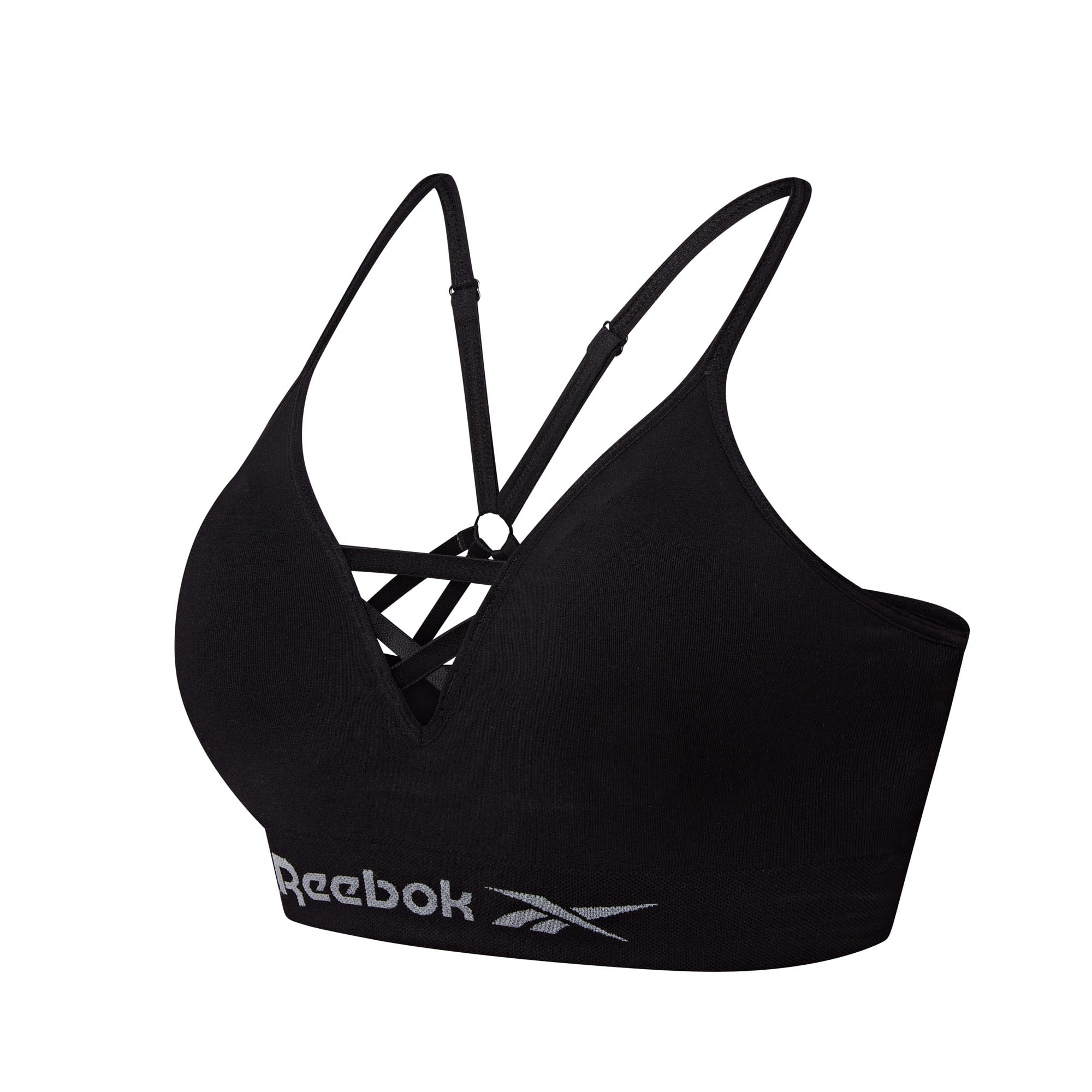 Womens Seamless Sports Bra | Women's Sports Bras with Halter Neck Design | High Support, Non Wired and Comfortable Bra Available in 4 Size | Black, Grey Or White