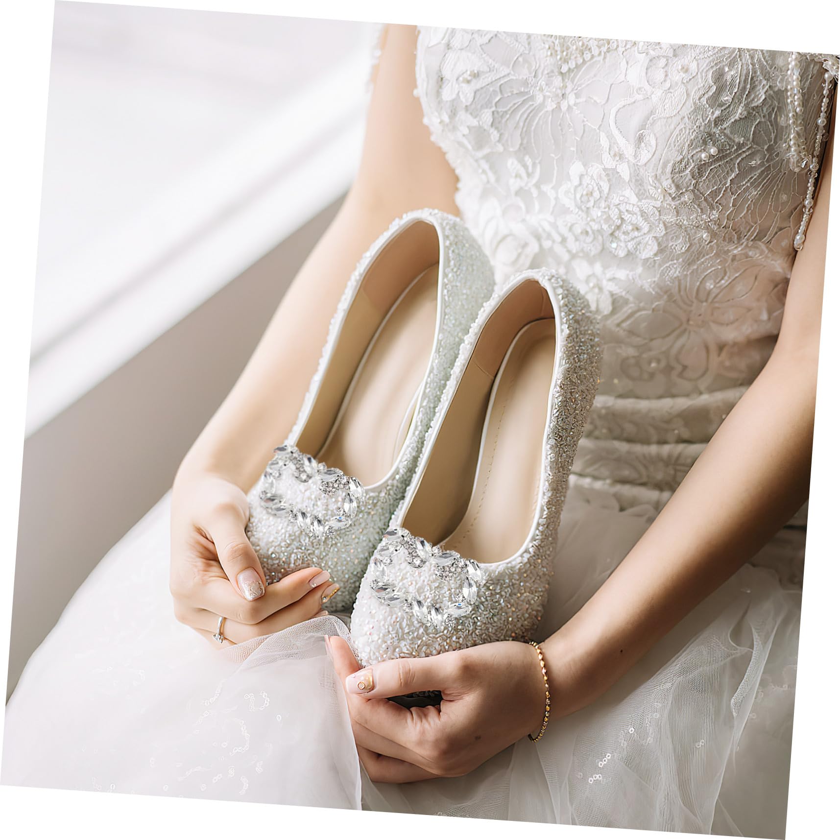 VALICLUD Clip Scarpe Sposa in Cristallo e Lega per Donna, Decorazione