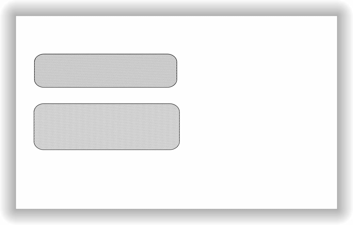 Moisture-Seal Double-Window Envelopes for W-2 Tax Forms - 9-1/4 x 5-5/8 – 100 Pack – Tax Mailer Envelope