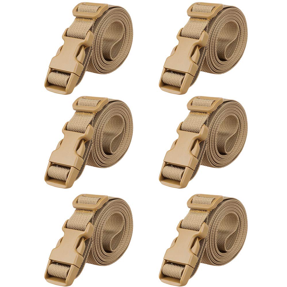 MAGARROW 1 Strap Buckle Packing Backpack Straps Adjustable 1-Inch Belt not of Metal Tan 78