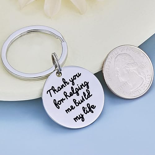 Miniatura 3 de SANNYRA Llavero de acero inoxidable con colgante de regalo inspirador para mujer