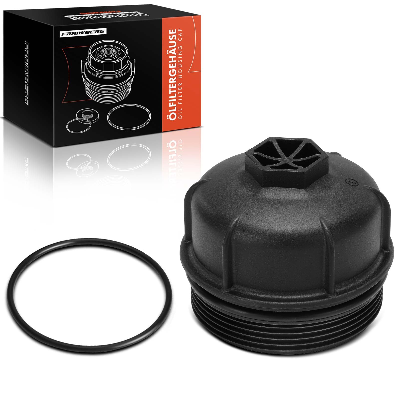 Frankberg Alloggiamento del filtro dell'olio Con Anello di tenuta Diesel Compatibile con Doblo MPV 263 1.6L 2015-2025 Combo Furgone/MPV X12 1.6L 2012-2025 Replace# 55231346