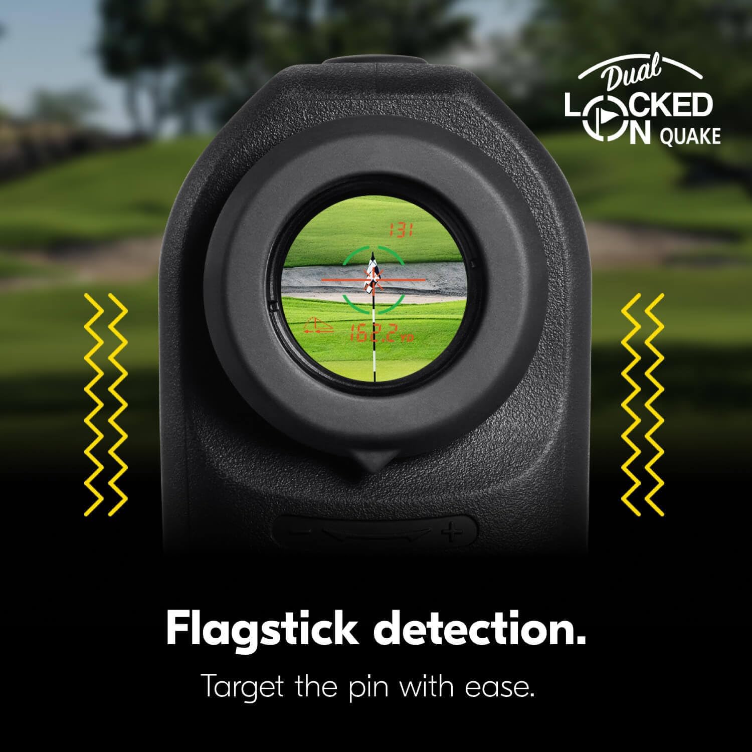 Nikon COOLSHOT PROIII STABILIZED Golf Laser Rangefinder | Waterproof 6X Monocular Optics with Hyper Read, Slope Compensation & Dual Locked ON Quake | Golf & Actual Distance Modes