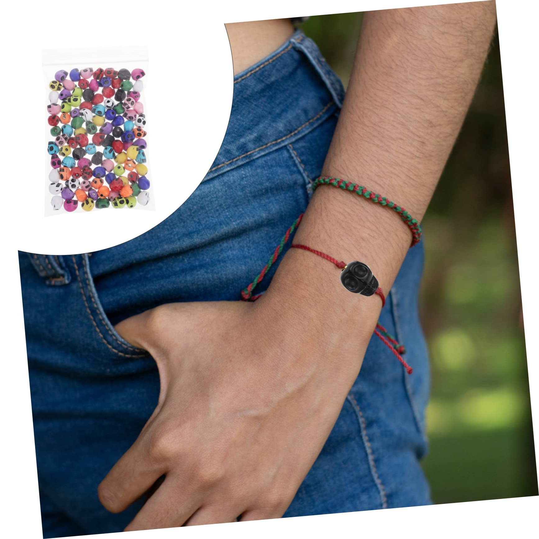 SHINEOFI 500piezas Abalorios De Mano Para De Pulsera y Accesorios De Manualidades De Halloween y Decoraciones