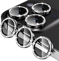 Vista 32 de Jeluse Paquete de 2 protectores de lente de cámara para iPhone 16 Pro Max/iPhone 16 Pro/iPhone 15 Pro Max/iPhone 15 Pro/iPhone 14 Pro Max/iPhone 14