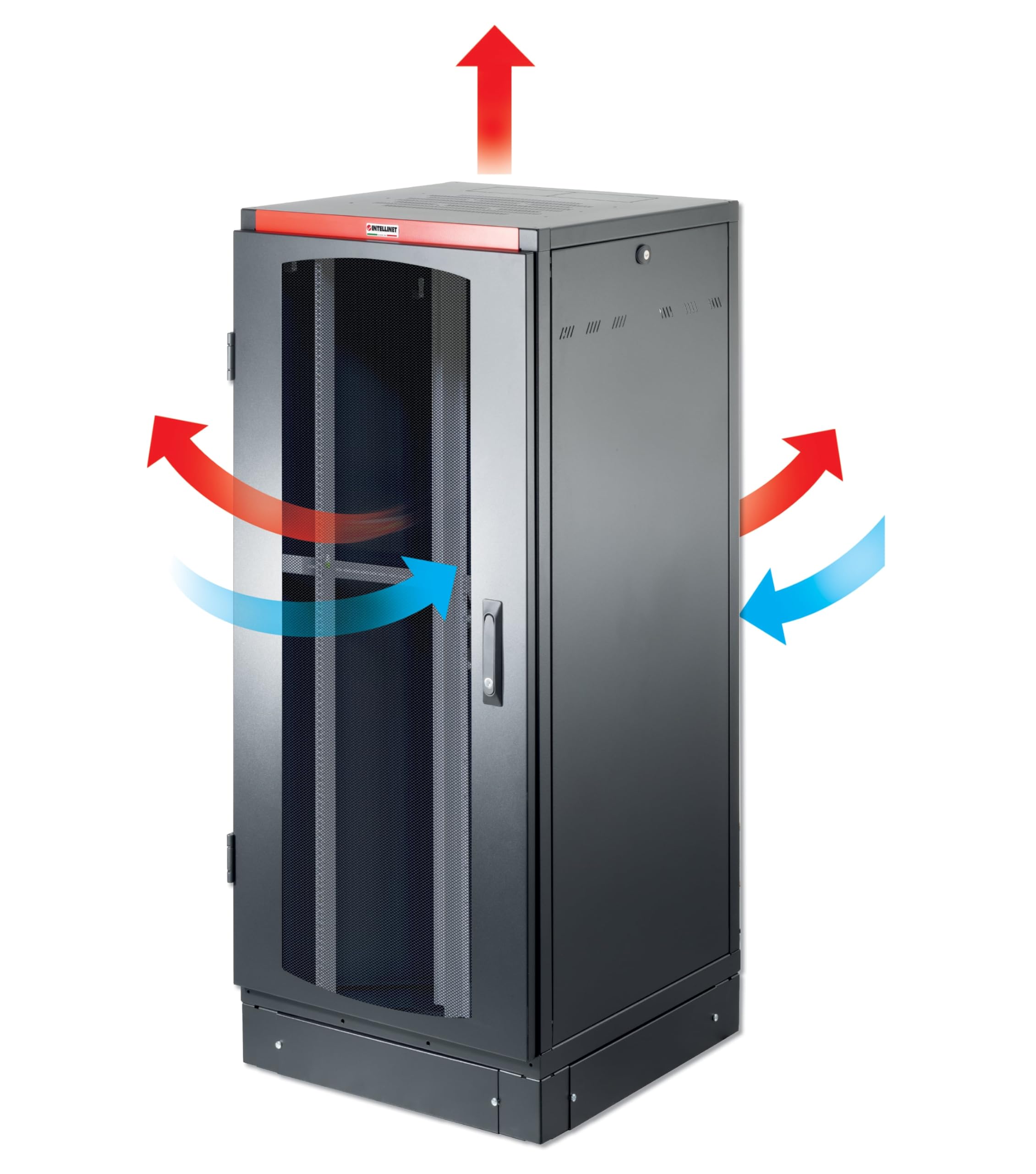 Intellinet 161255 Armadio Server Rack NextGen 1000 19" 600x1000 27U Nero Porta Grigliata Nero