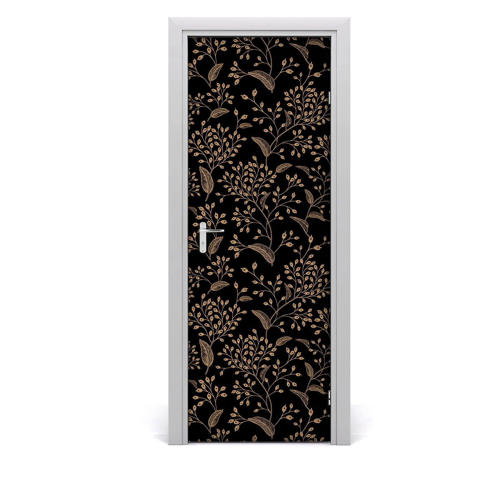 Mural autoadhesivo para puerta de salón y dormitorio Gold Rowan