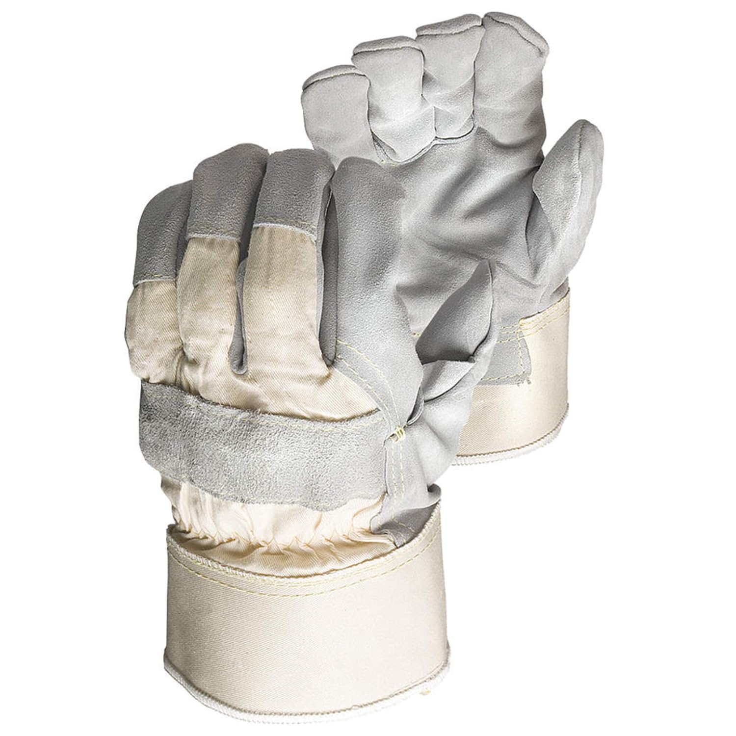 Superior 69BSKFFL Sidekick Premium Split Leather Fitter Glove with Full Kevlar/Fiberglass Liner and Rubberized Safety Cuff, Work, Cut Resistant, 1.4mm Thickness, Medium (Pack of 1 Pair)