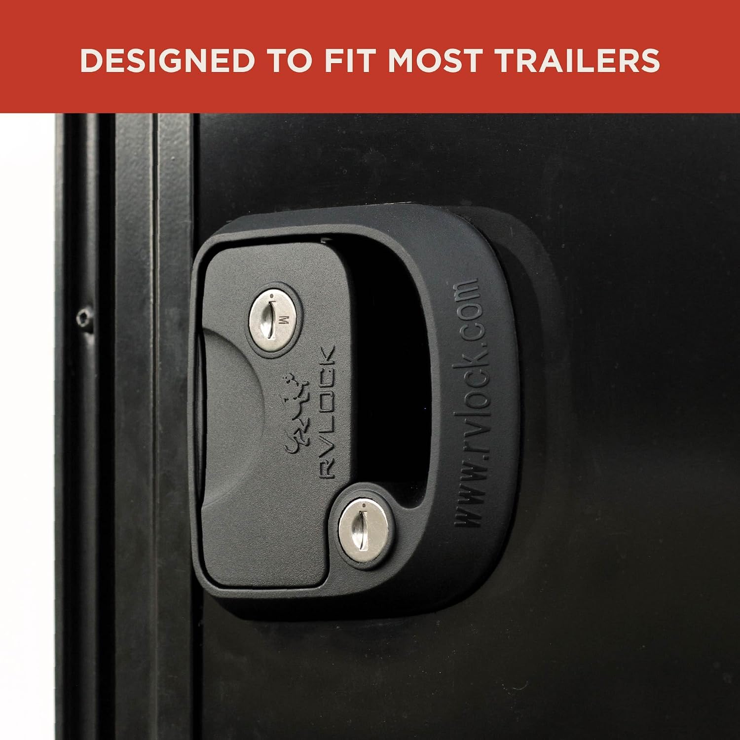 RVLock GripLite RV Door Lock Replacement for Secure Access with A Premium Feel, Made for Travel Trailers and Camper Trailers, Durable Camper Latch Fits 2.75” x 3.75” Cutout Hole