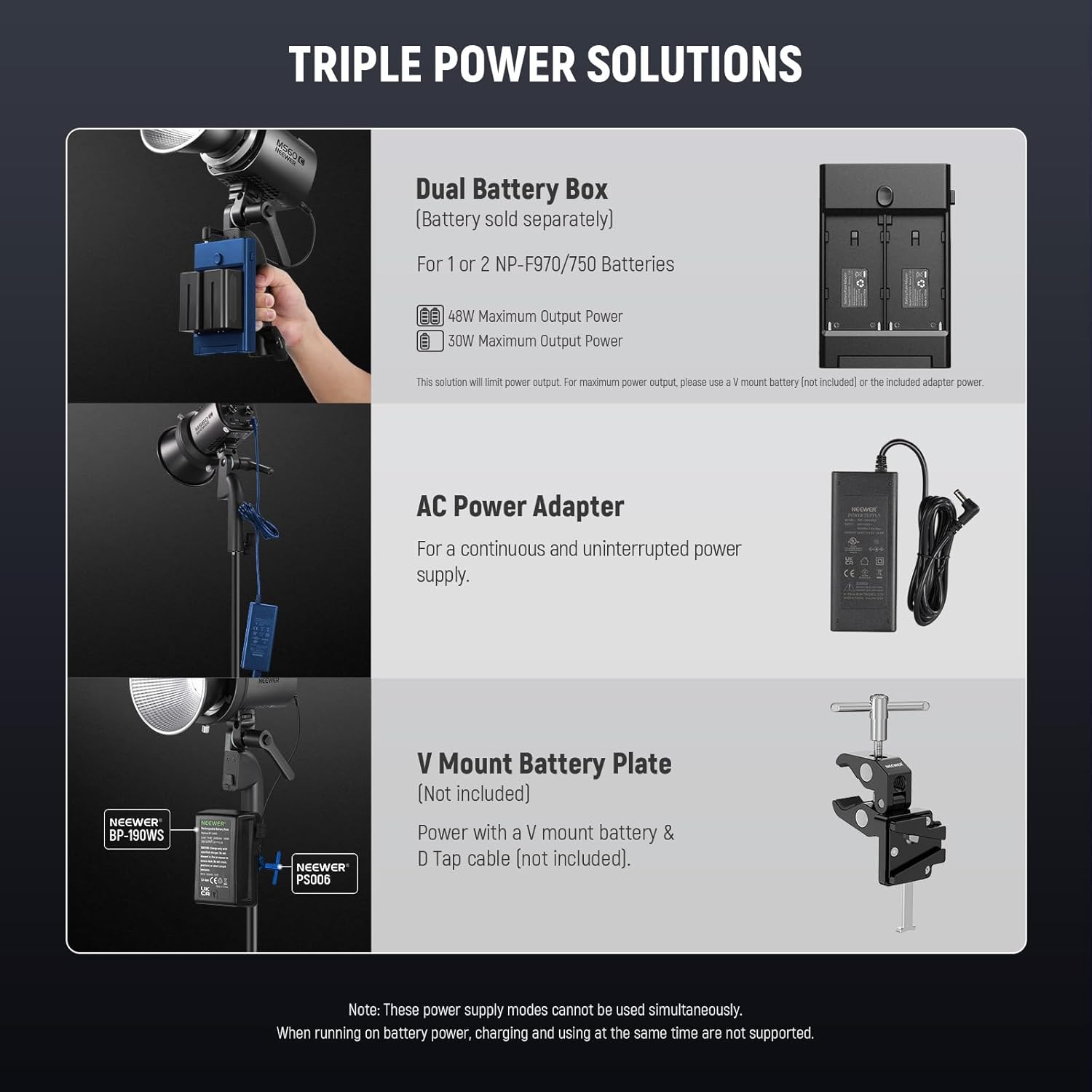 NEEWER MS60C RGBWW LED Video Light 2.4G/APP Control, 65W Mini RGB COB Continuous Output Lighting, 2700K-6500K 8300lux/1m CRI97+ 17 Effects, Bowens Handheld Spotlight for Studio Photography Recording