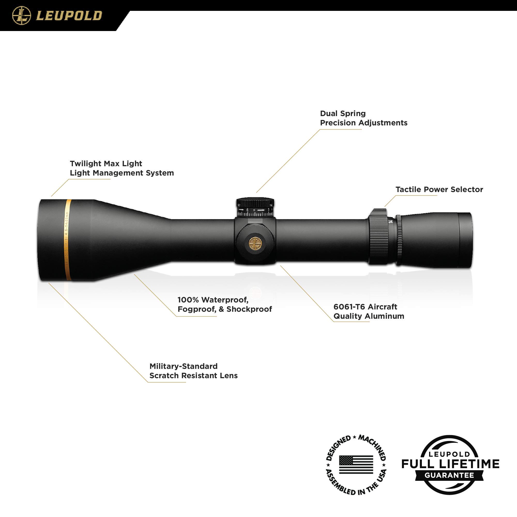 Amazon.co.jp: 【正規輸入品】LEUPOLD VX-3i 4.5-14x50mm SF Duplex