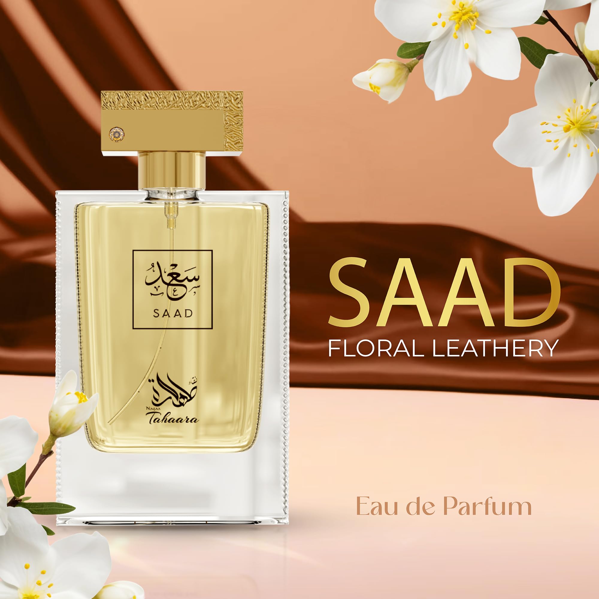 Saad – Amber, Woody, Musky, Oud – Long-Lasting Luxury Eau de Parfum Dubai Fragrance for Men & Women, 100ML