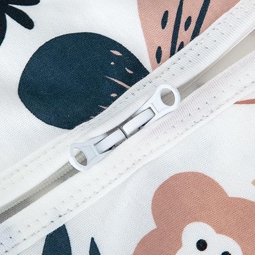 Miniatura 7 de HOUSABY - Manta de algodón para bebé, saco de dormir de algodón para verano, 1 saco de dormir unisex para niños pequeños, 0.5 TOG con cremallera de