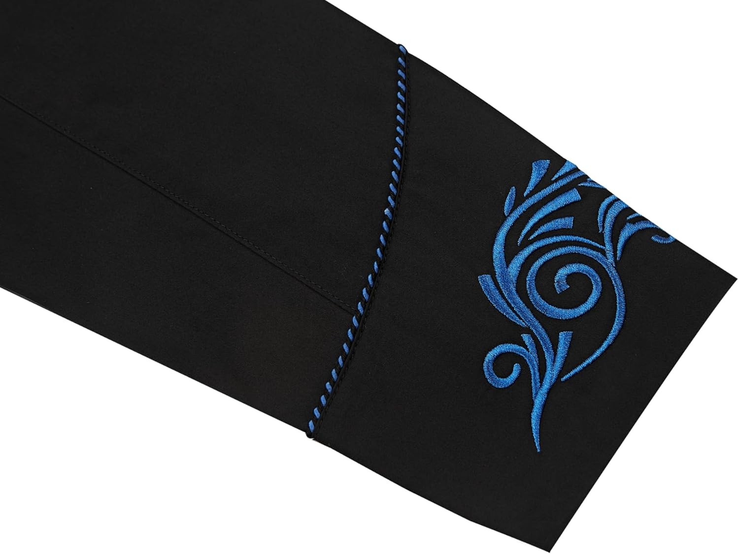 Men's Western Cowboy Shirt Embroidered Exquisite Long Sleeve Regular Fit Snap Button Down Shirts - Image 6