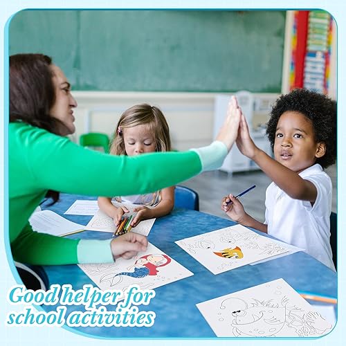 Miniatura 6 de Sherr Juego de 12 lienzos preimpresos, de 8 x 8 pulgadas, para niños, lienzo impreso para pintar, juego de lienzo temático para recuerdos de fiesta