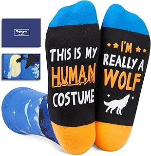 HAPPYPOP Funny Animal Socks for Adult - Cat Socks Panda Wolf Lover Gifts for Women Men