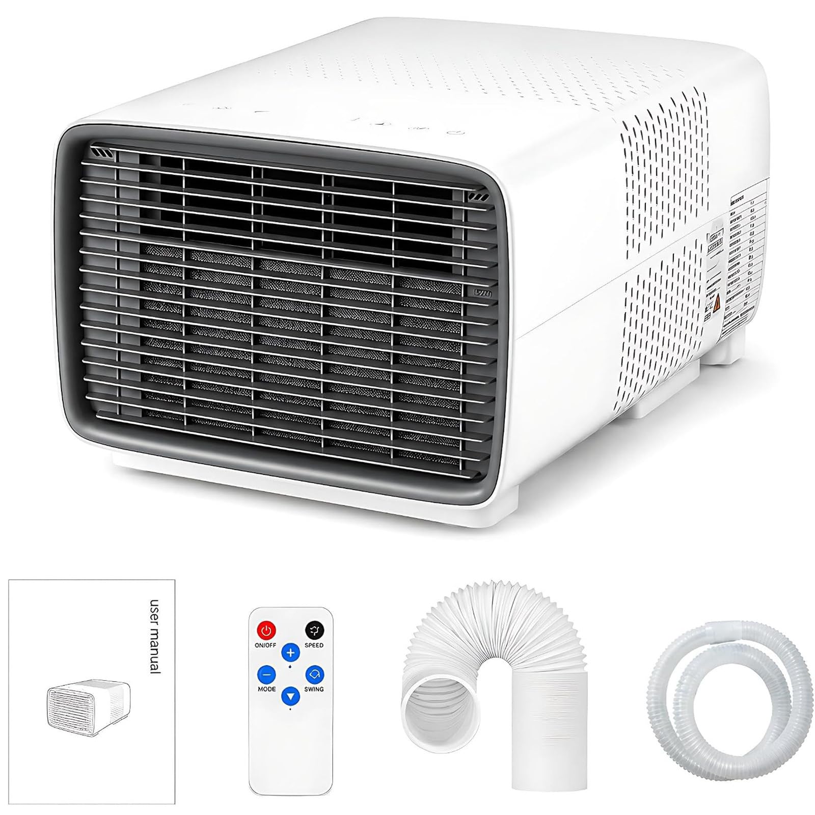 DDZJTPP 3-in-1 Portable AC Compact Air Conditioner with 2700 BTU Real Compressor,280W Low Power & 45dB Whisper Quiet,Lightweight Cooling Unit for Tents,Camper & Outdoor Adventures