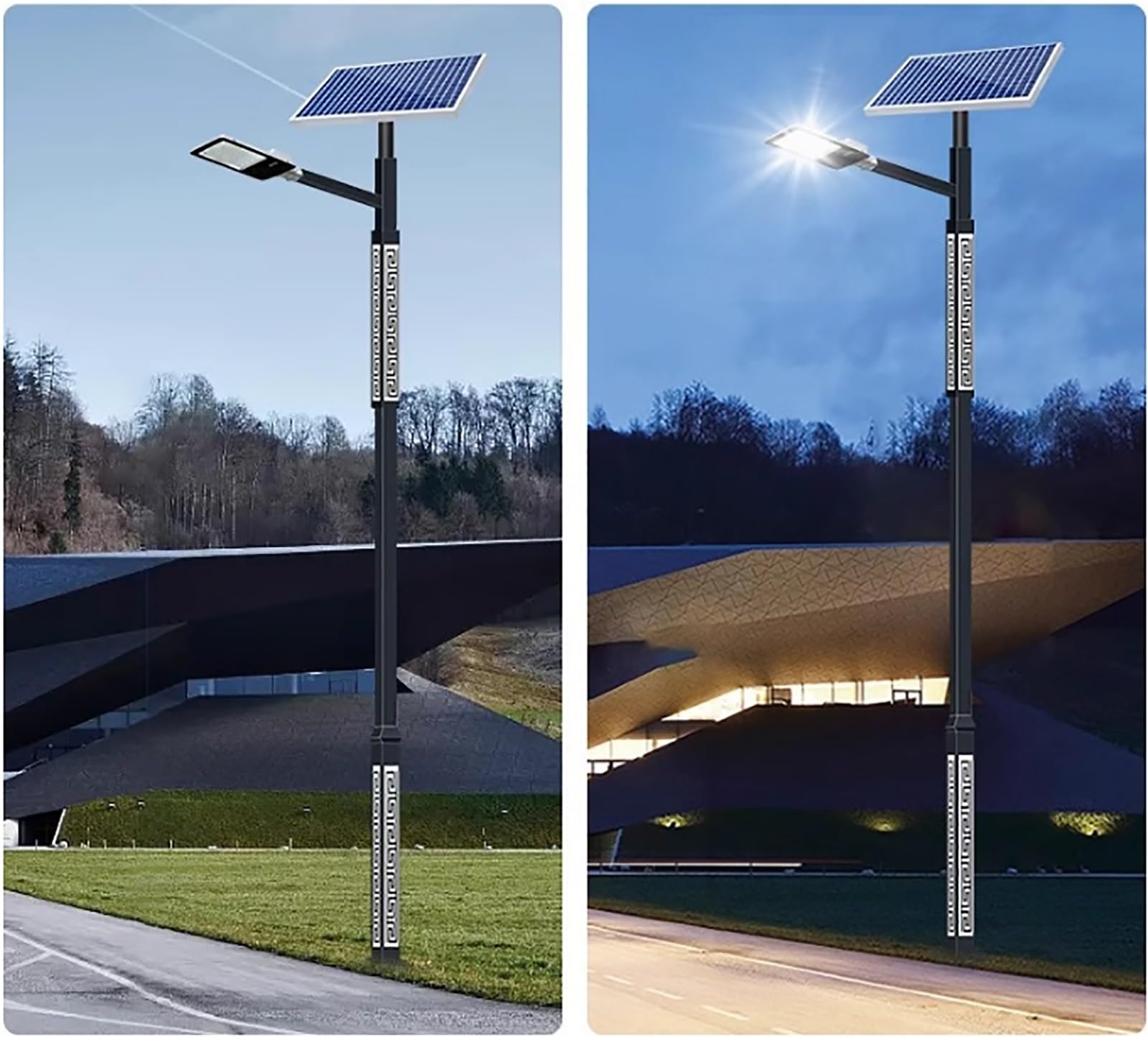 Ocynkowany ogniowo słup solarny do oświetlenia ulicznego, do samodzielnego oświetlenia zewnętrznego, nadaje się do wszystkich rodzajów solarnych lamp ulicznych LED, ulicy wiejskiej, ogrodu, patio i