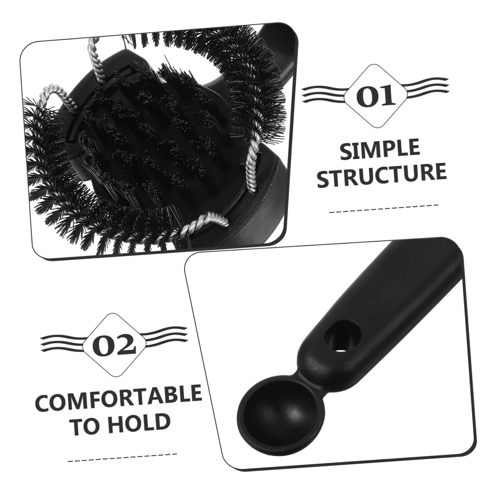 Cepillo de Limpieza para Cafetera Cepillo para Máquina de Café con Mango Portafiltros Herramienta de Limpieza de Cocina