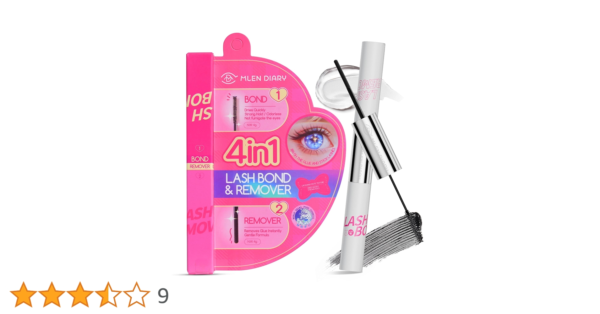 Amazon.co.jp: つけまつげ用のり まつげエクステ専用 ダブルブラシのり