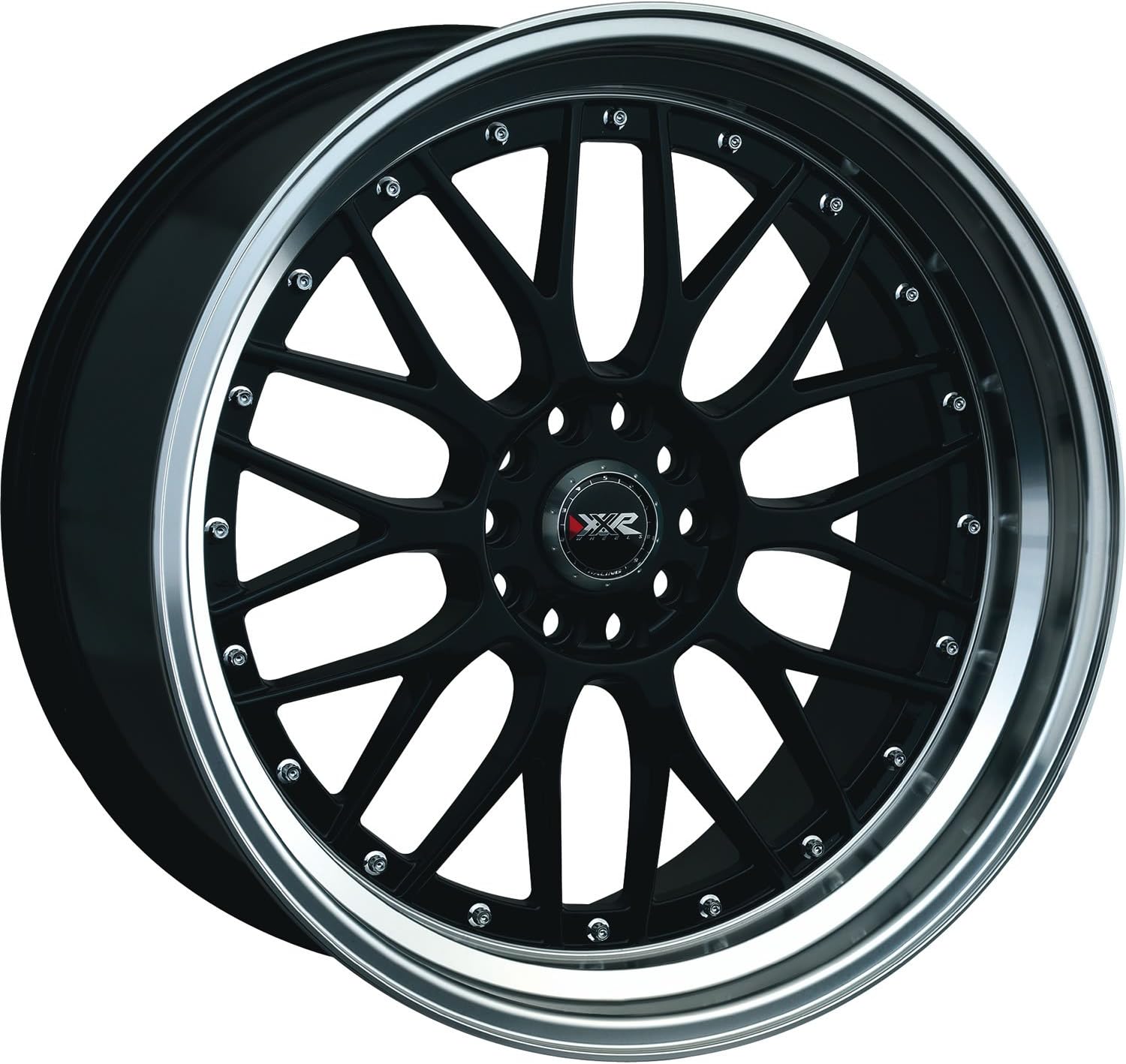 XXR WHEELS 521 17 X 7 BOLT PATERN 5-100/5-4.5, Offset: 38 Black/ML 73.1mm Hub bore
