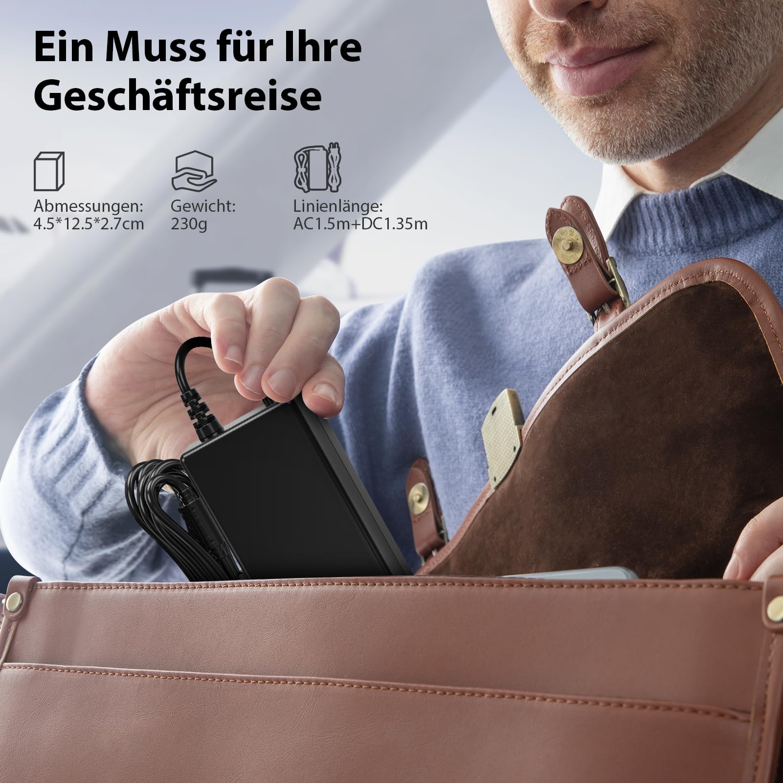 90W Chargeur Universel PC Portable – Câble d'alimentation pour Ordinateur Portable HP, ASUS, Lenovo, Dell, Acer, NUC et Autres – 18.5V à 20V, 4.74A, 15 Connecteurs, Pas de USB-C