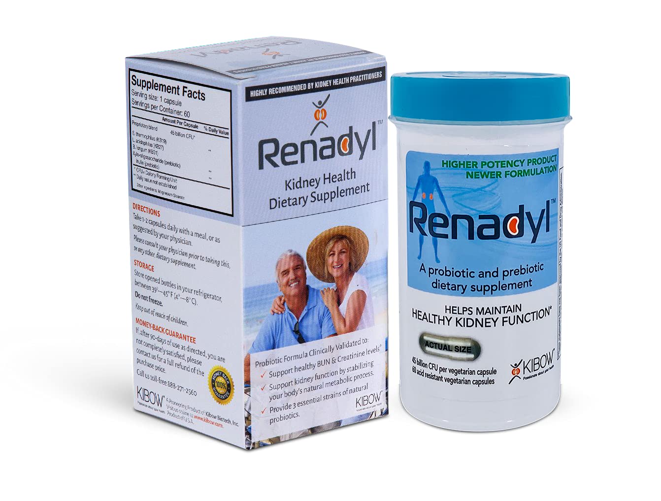 All-Natural Probiotic Supplement for Kidney Health, Kidney Support, Kidney Cleanse, Kidney Restore -