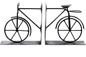 Hosley's 6.5" High, Retro Cycle Bookends, Perfect for Weddings, Homes, and Parties
