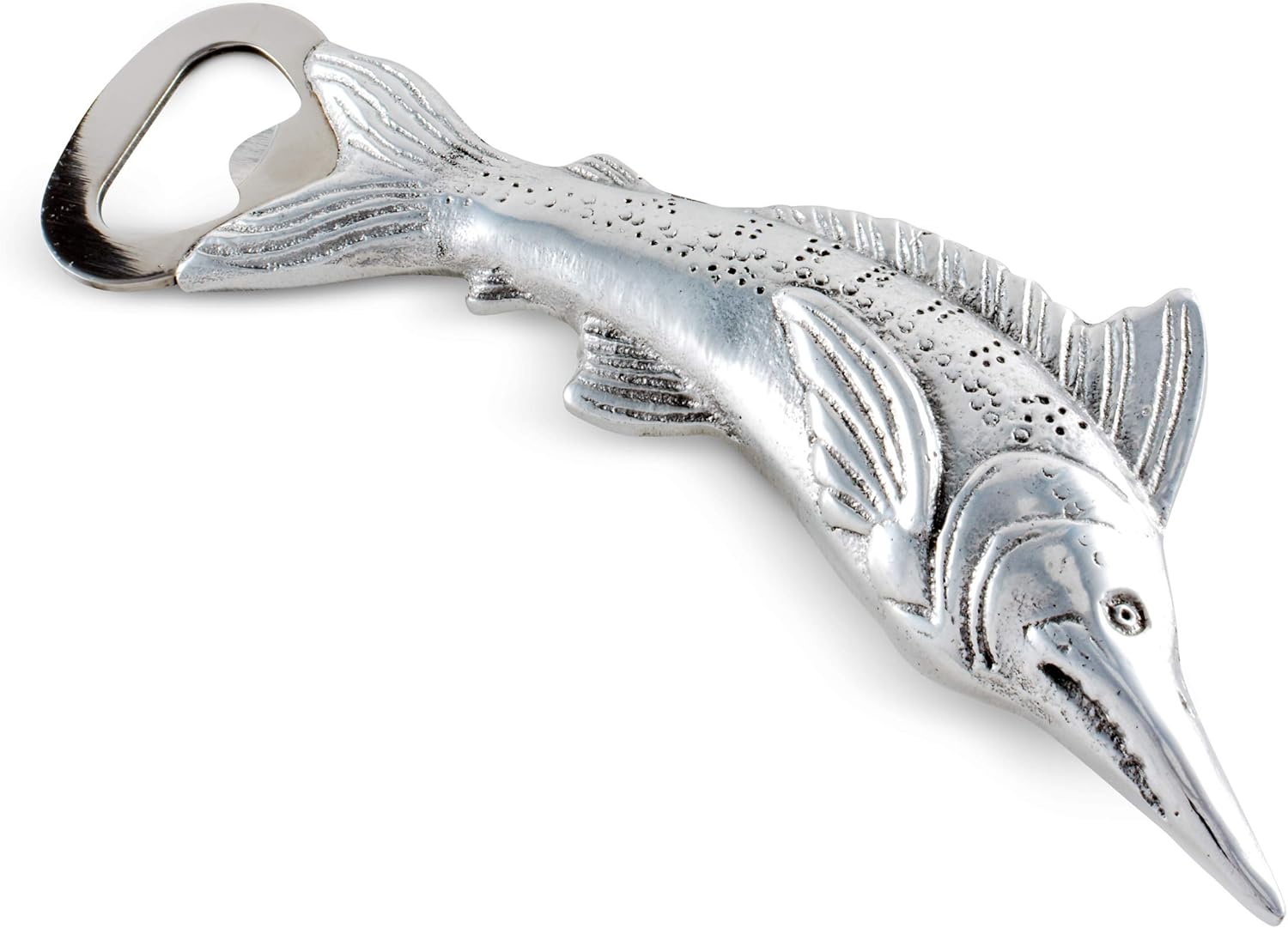 Arthur Court Cool Bottle Opener - Marlin Fish Design, Ideal Father's Day Gift for Men, Fishermen, Hunters - Stainless Steel Head, Easy Care, Comes in Gift Box