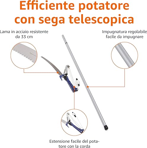 Miniatura 2 de Tienda Basics Sierra extensible de poste para árbol de 9.5 pies, color azul