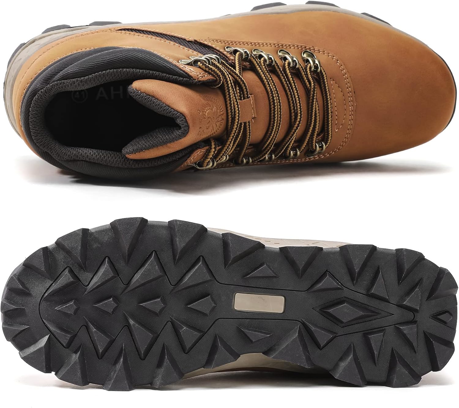 Miniatura 5 de BONMOOD Botas de senderismo para hombre, zapatos para caminar al aire libre, ligeras, antideslizantes, botas de senderismo