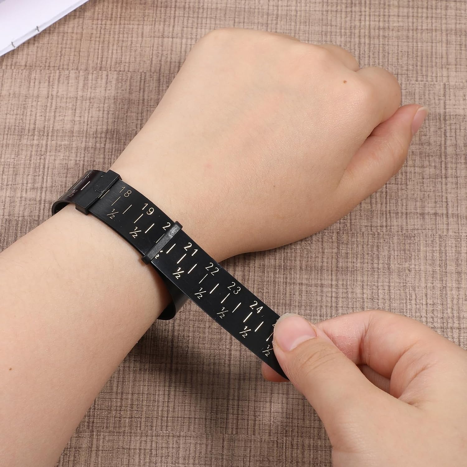 2PCS Ring and Bracelet Sizer Measuring Tool, Reusable Universal Finger and Bangle Sizing Measure Tool, Universal Bracelet Measuring Tools for Women Men