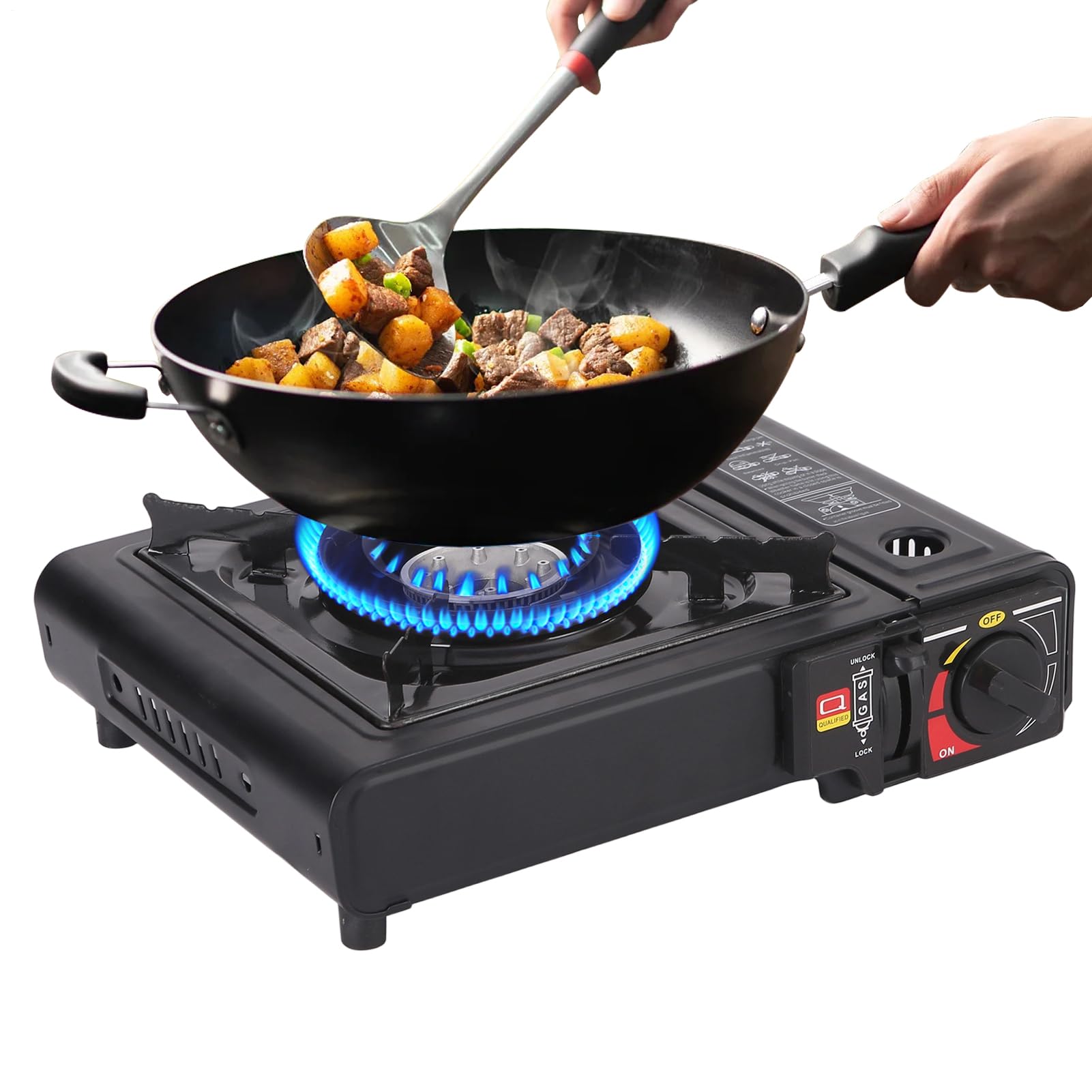 Réchaud de camping pliable pour pique-nique en famille et repas sur la plage