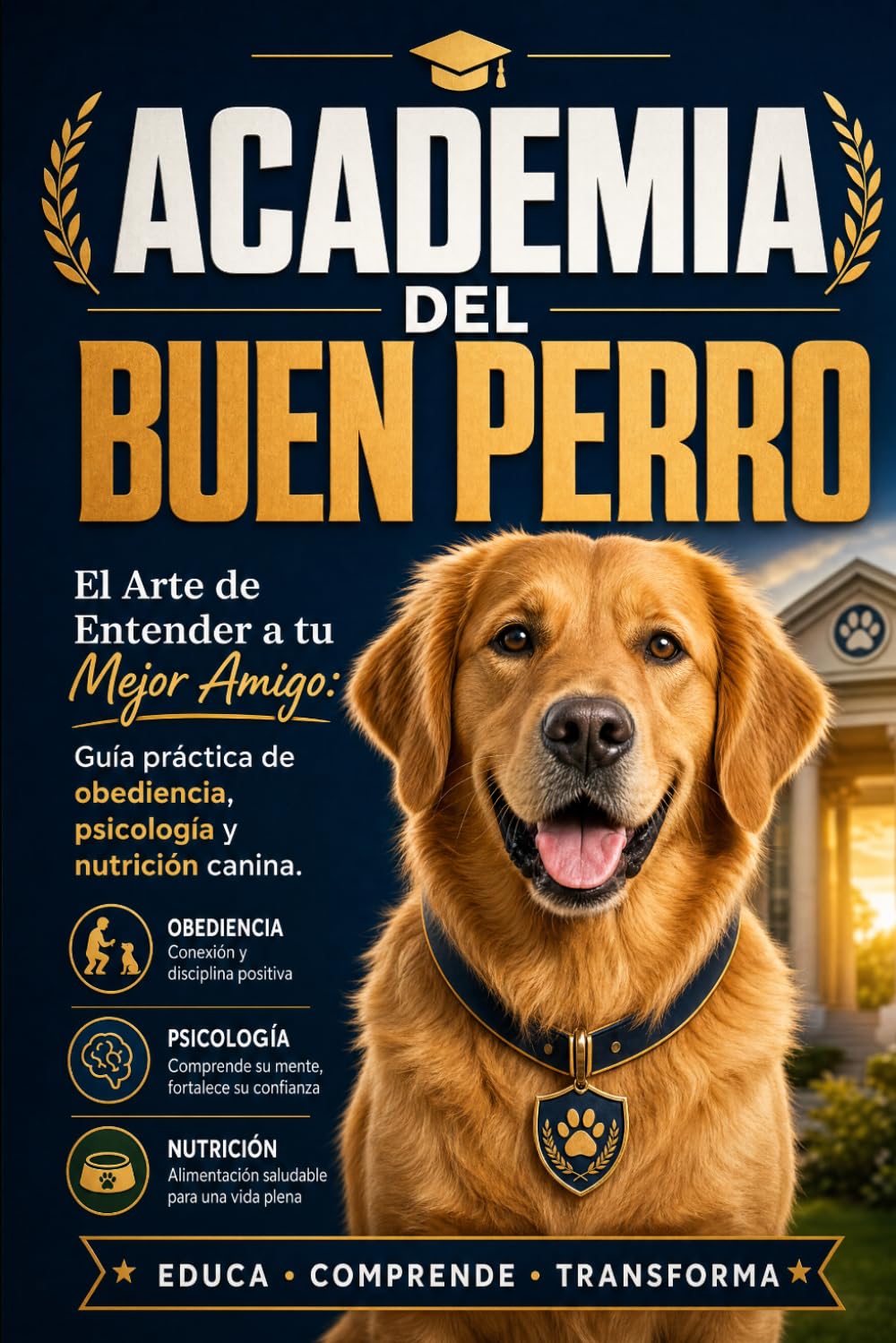 Academia del Buen Perro: Guía práctica de obediencia y psicología canina • Cómo entender a tu mejor amigo sin gritos ni estrés • Secretos para un perro equilibrado y feliz