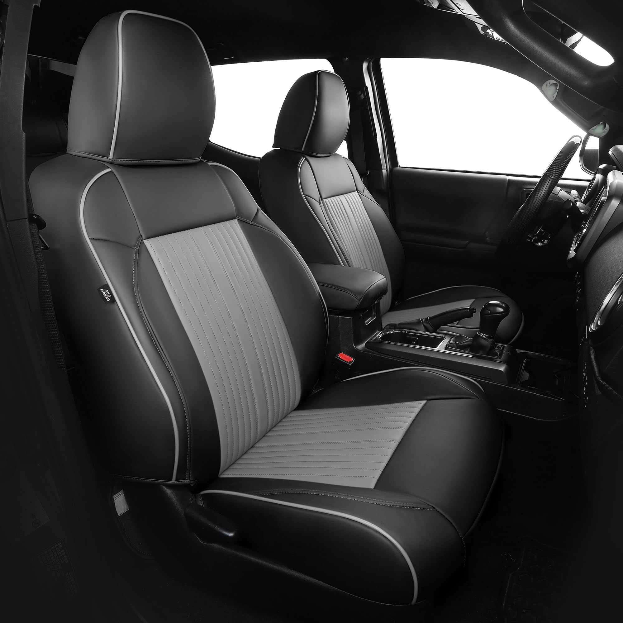 FREESOO Tacoma Full-Set Seat Covers (BlackGrey)