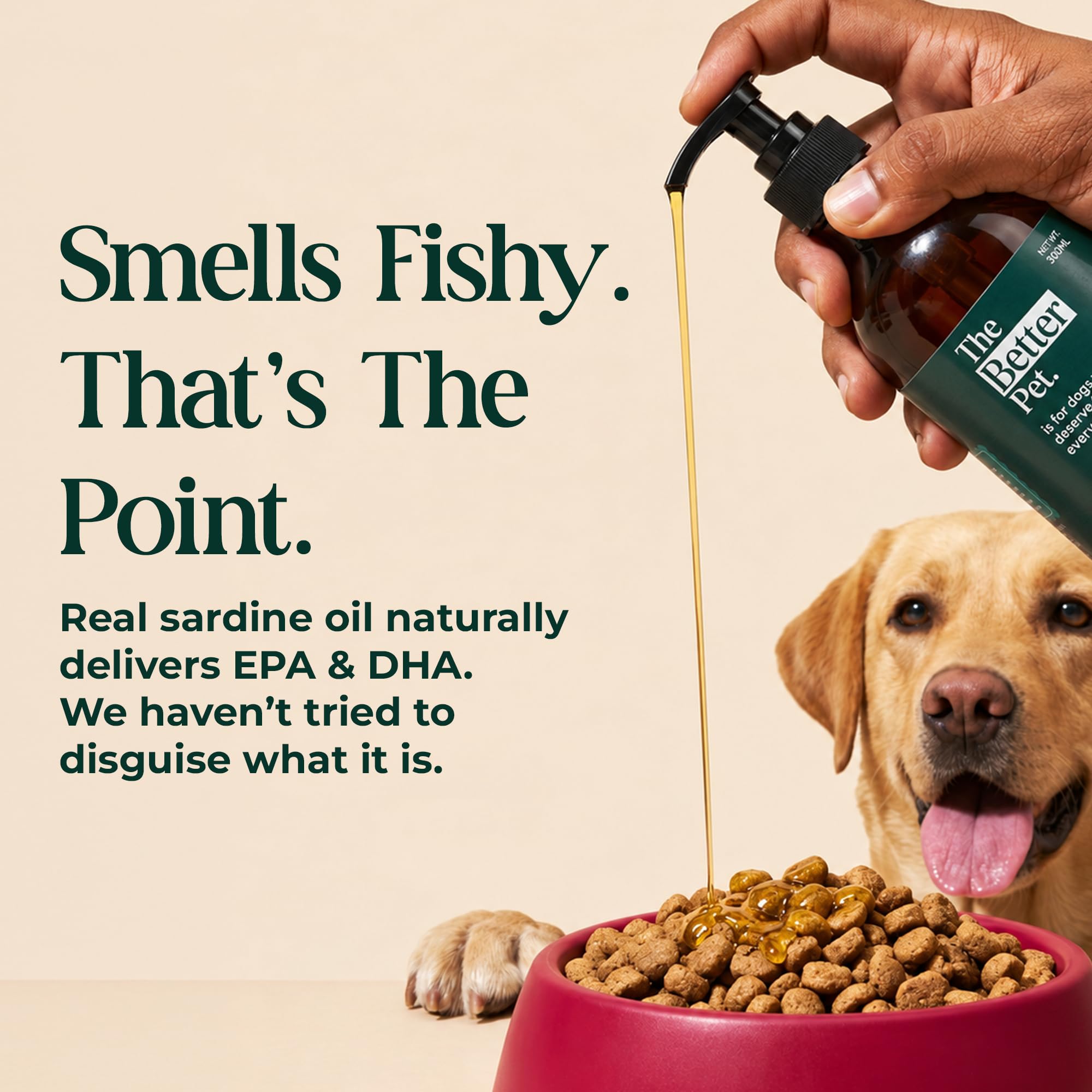 The Better Pet's Daily Omega Fish Oil for Dogs 300ml | Real Sardine Oil | Packed with Omega 3, 6 & 9 | for Shiny Coats, Healthy Skin, Reduced Shedding & Healthy Joints — Amazon image 6