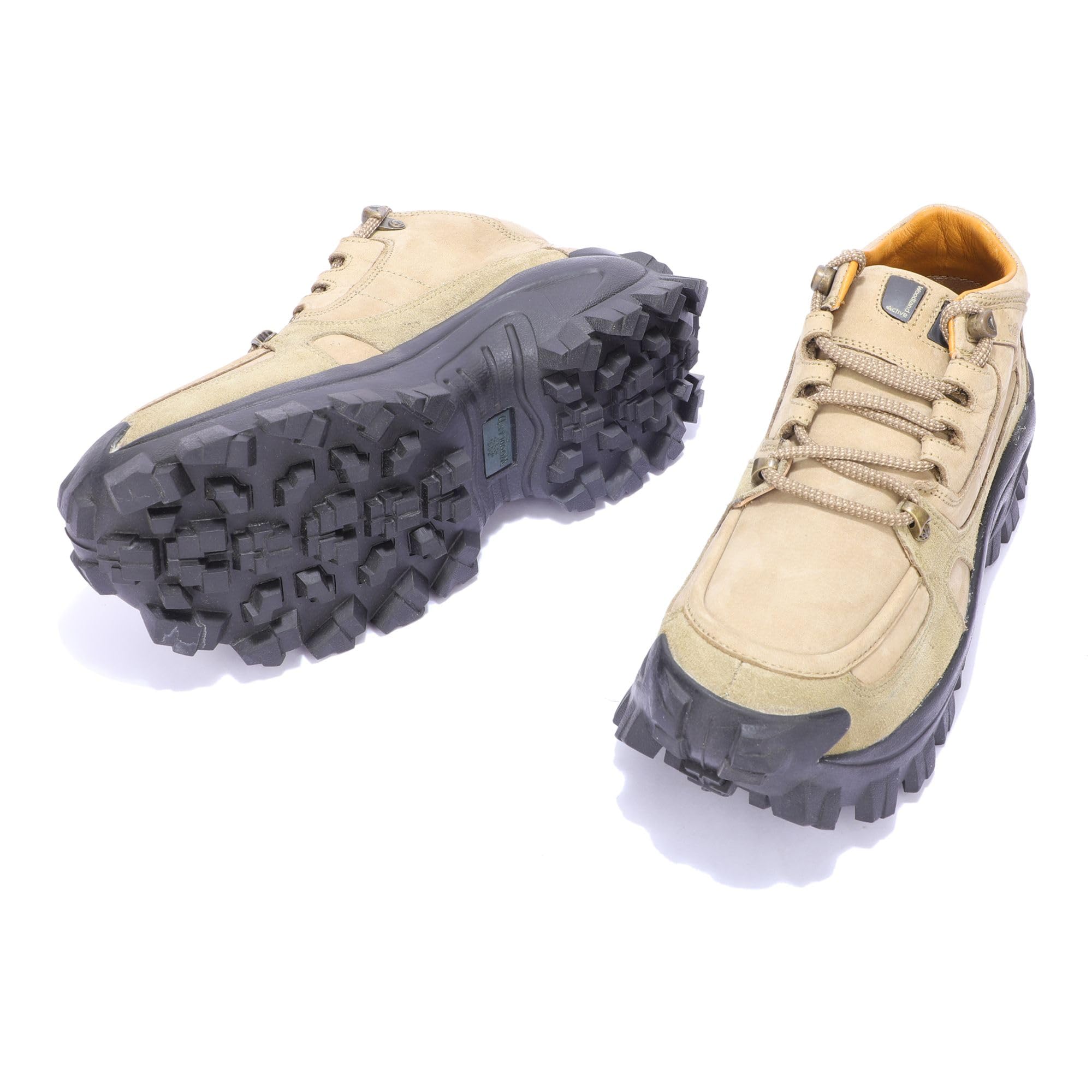 Woodland Men's Khaki Leather Sneaker Casuals 11 UK/India (45 EU)-(OGC 0110105) 3