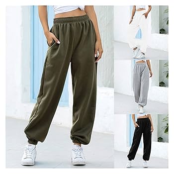 Amazon.co.jp: ルーズジョガーズワイドレッグスウェットパンツ